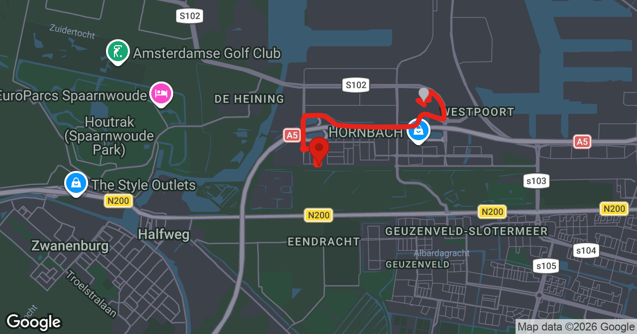 Kaart van de meldlocatie