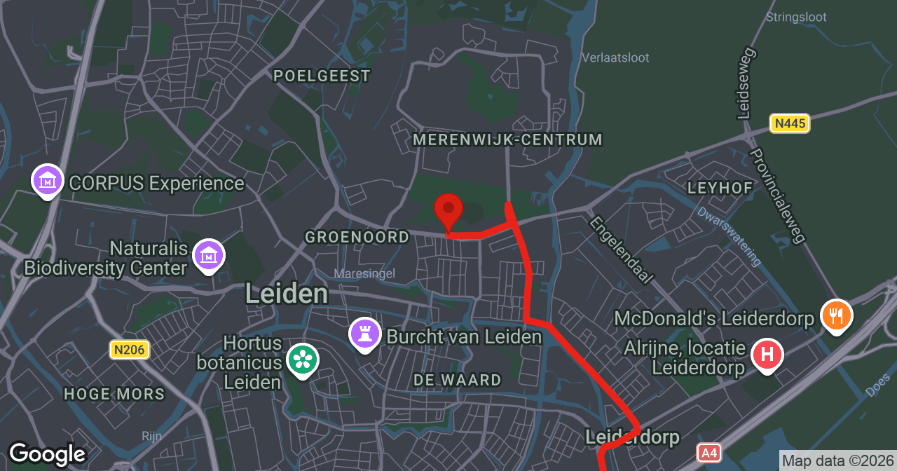 Kaart van de meldlocatie