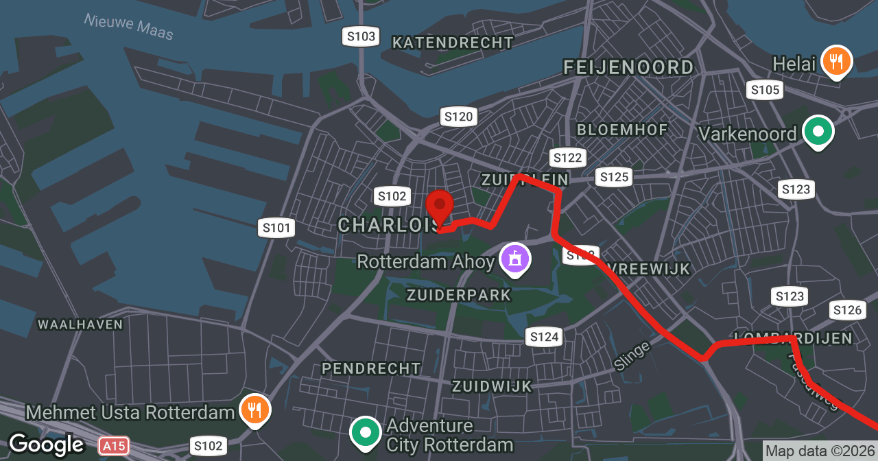 Kaart van de meldlocatie