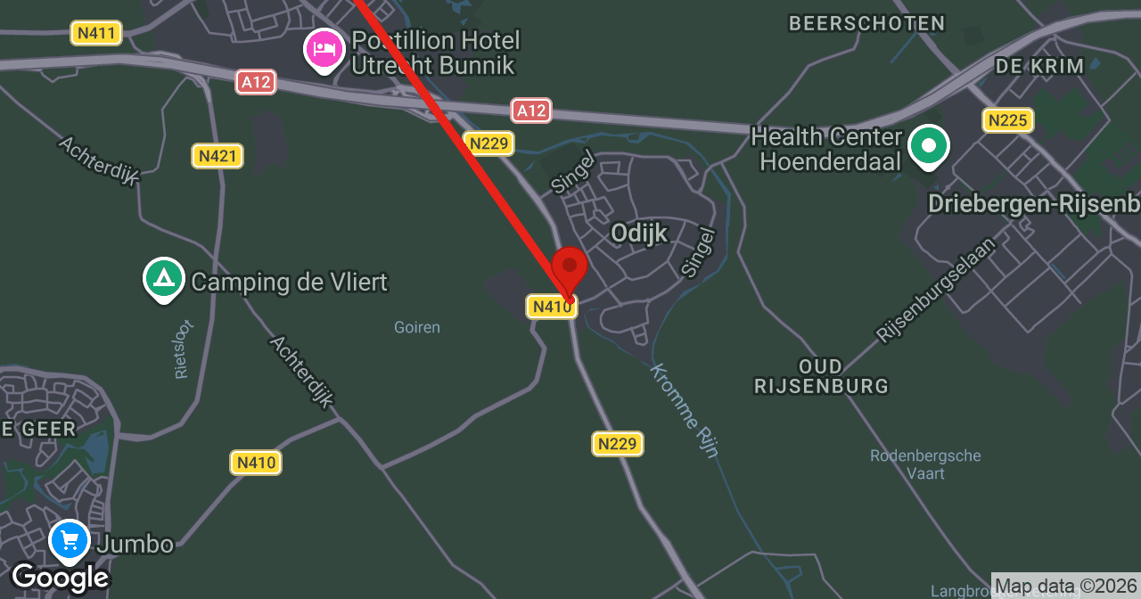 Kaart van de meldlocatie