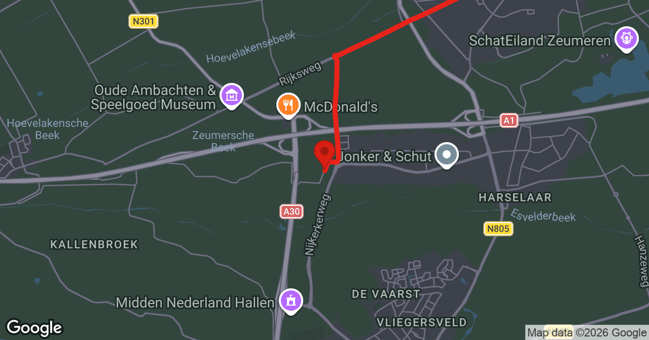 Kaart van de meldlocatie