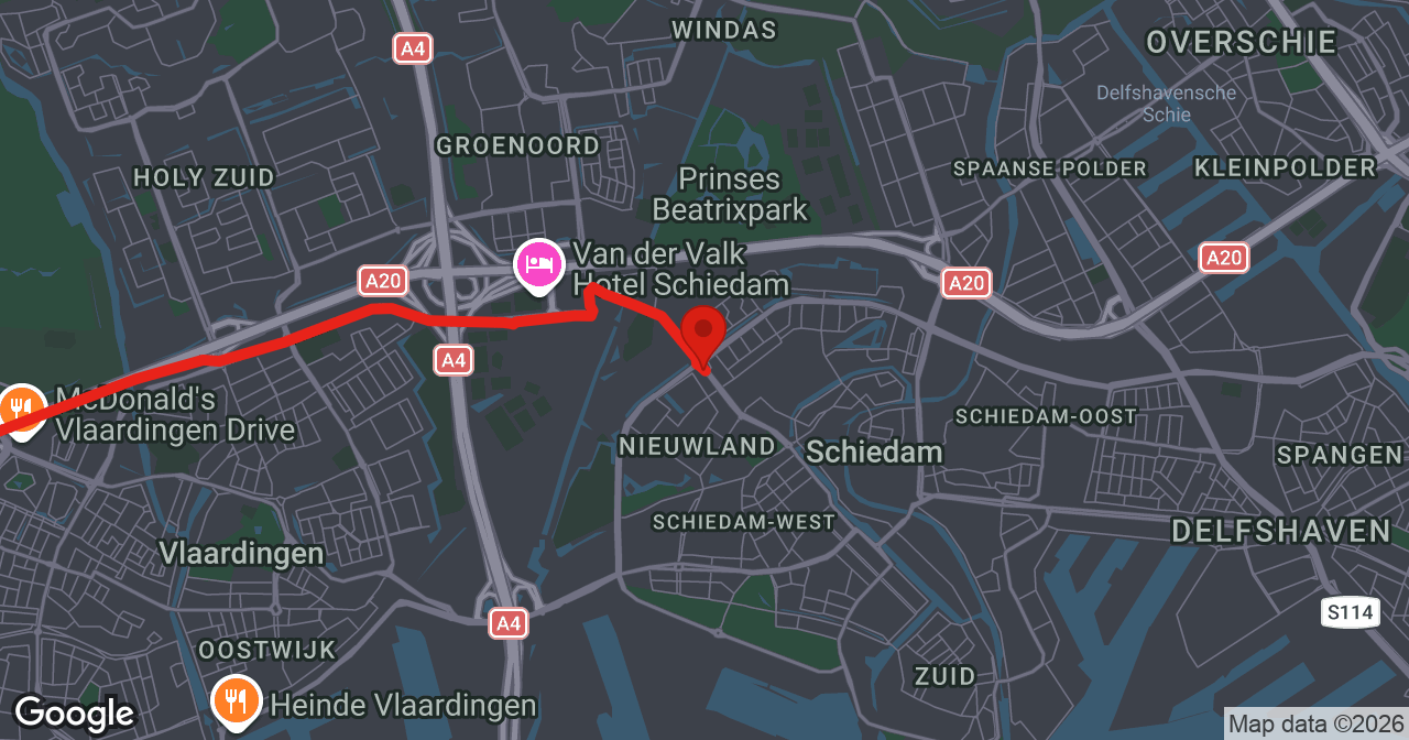 Kaart van de meldlocatie