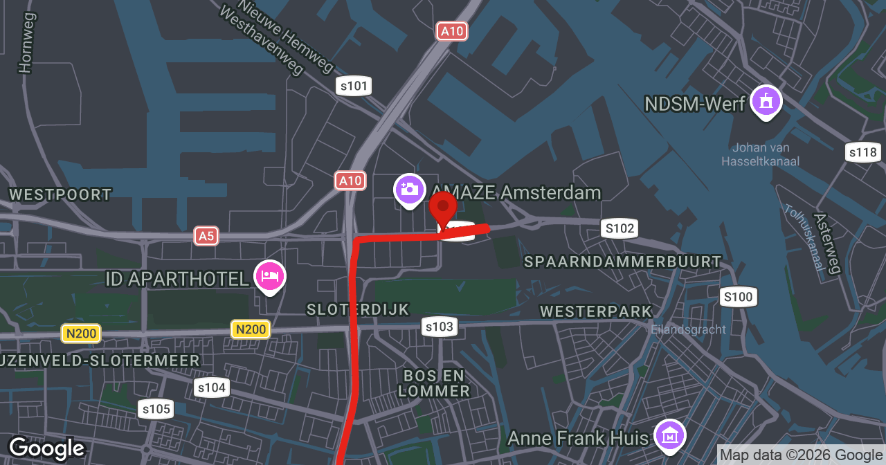 Kaart van de meldlocatie
