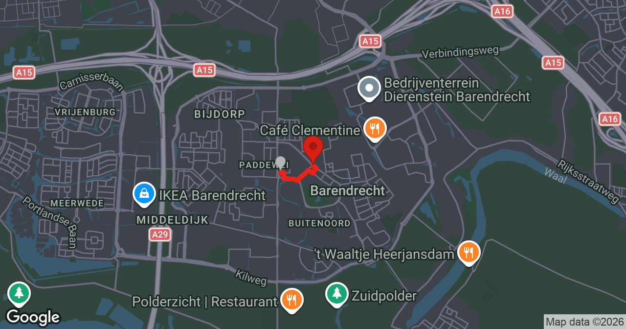 Kaart van de meldlocatie