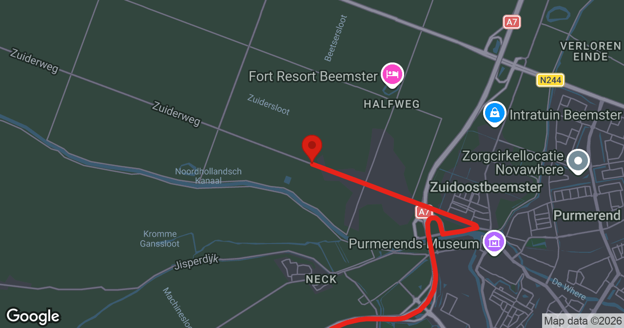 Kaart van de meldlocatie