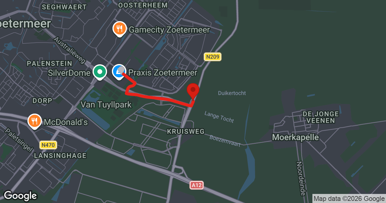 Kaart van de meldlocatie
