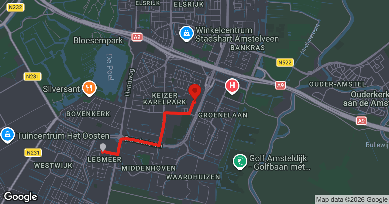 Kaart van de meldlocatie