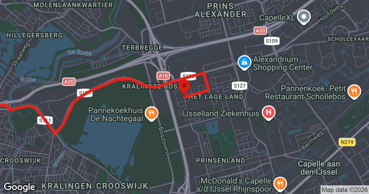 Kaart van de meldlocatie