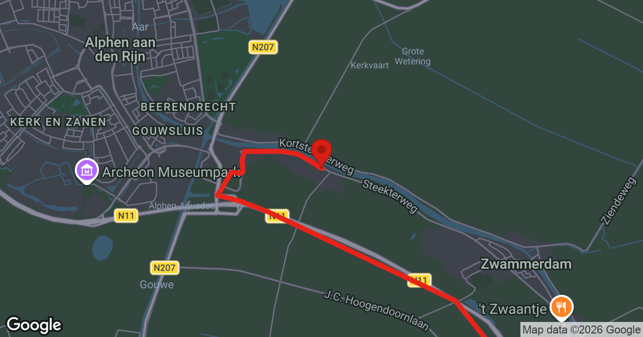 Kaart van de meldlocatie
