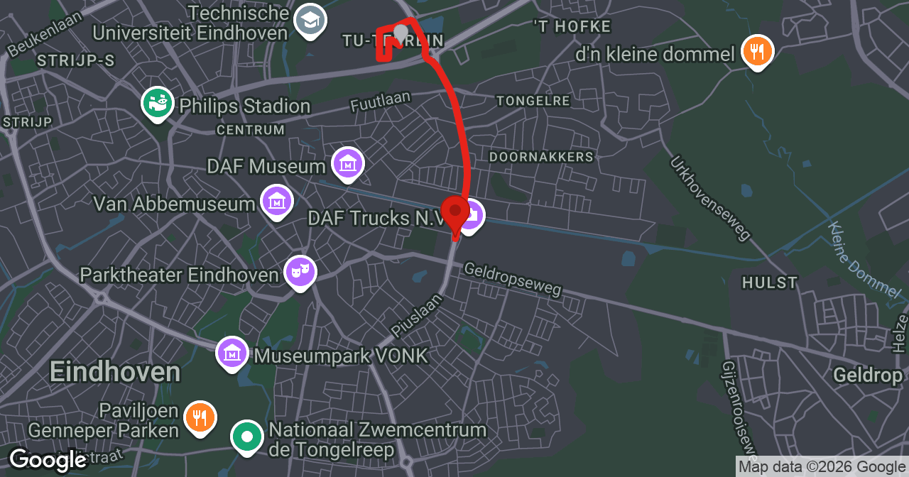 Kaart van de meldlocatie