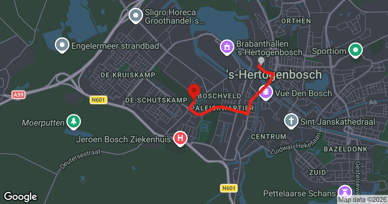 Kaart van de meldlocatie