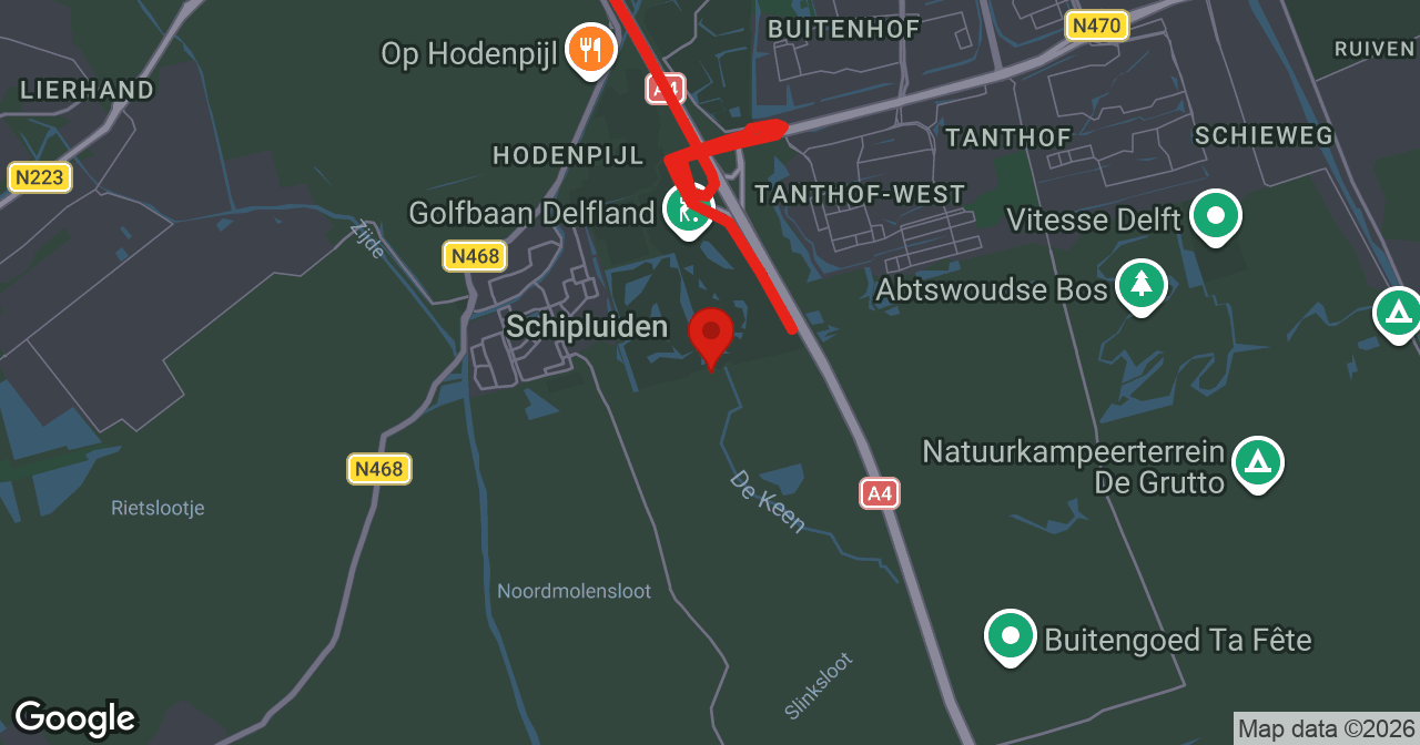 Kaart van de meldlocatie
