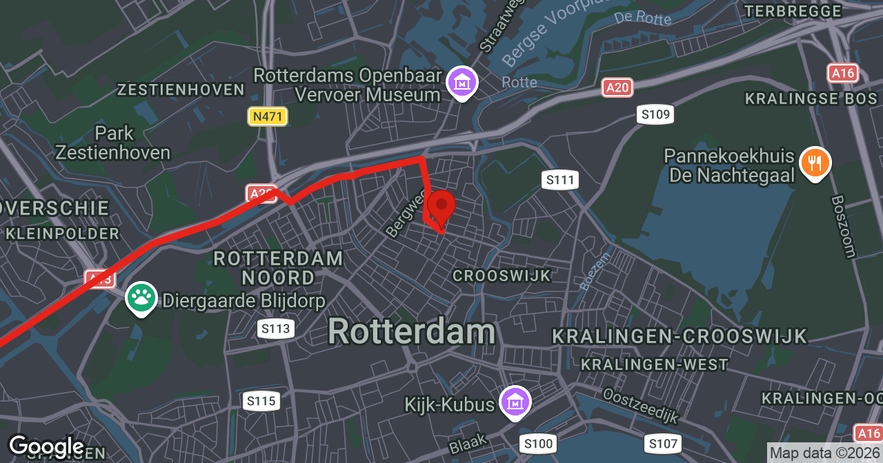 Kaart van de meldlocatie