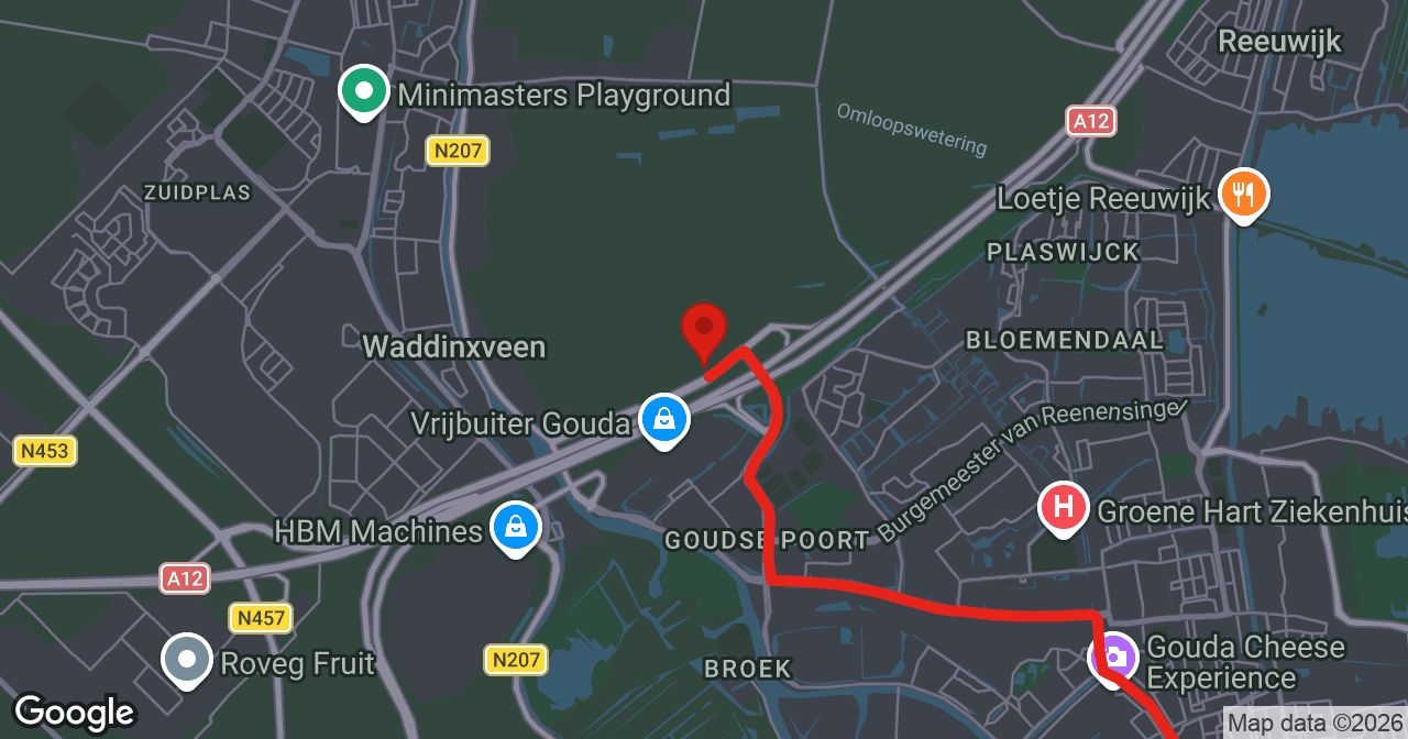Kaart van de meldlocatie