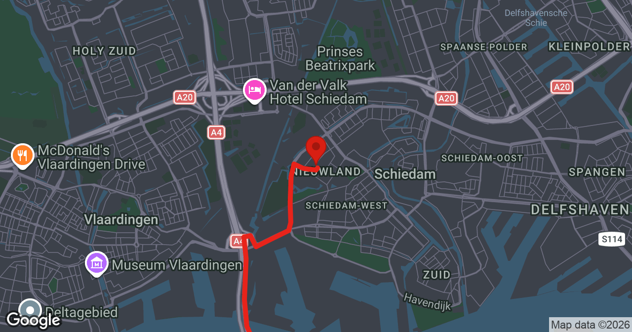 Kaart van de meldlocatie