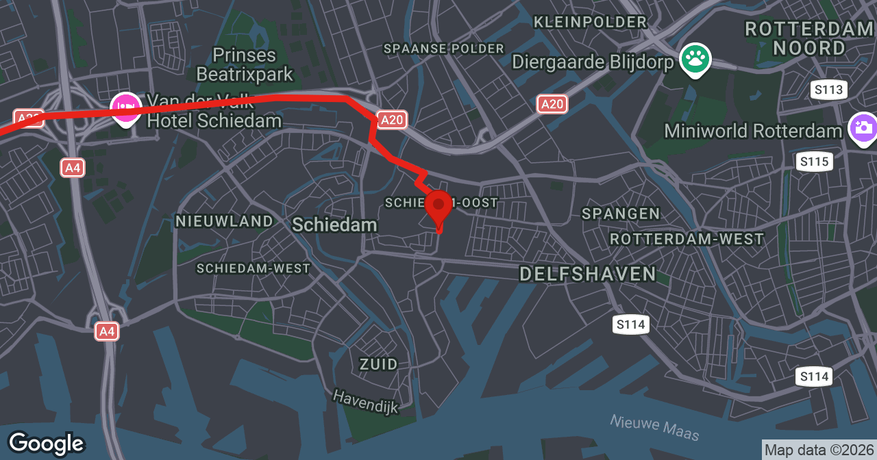 Kaart van de meldlocatie