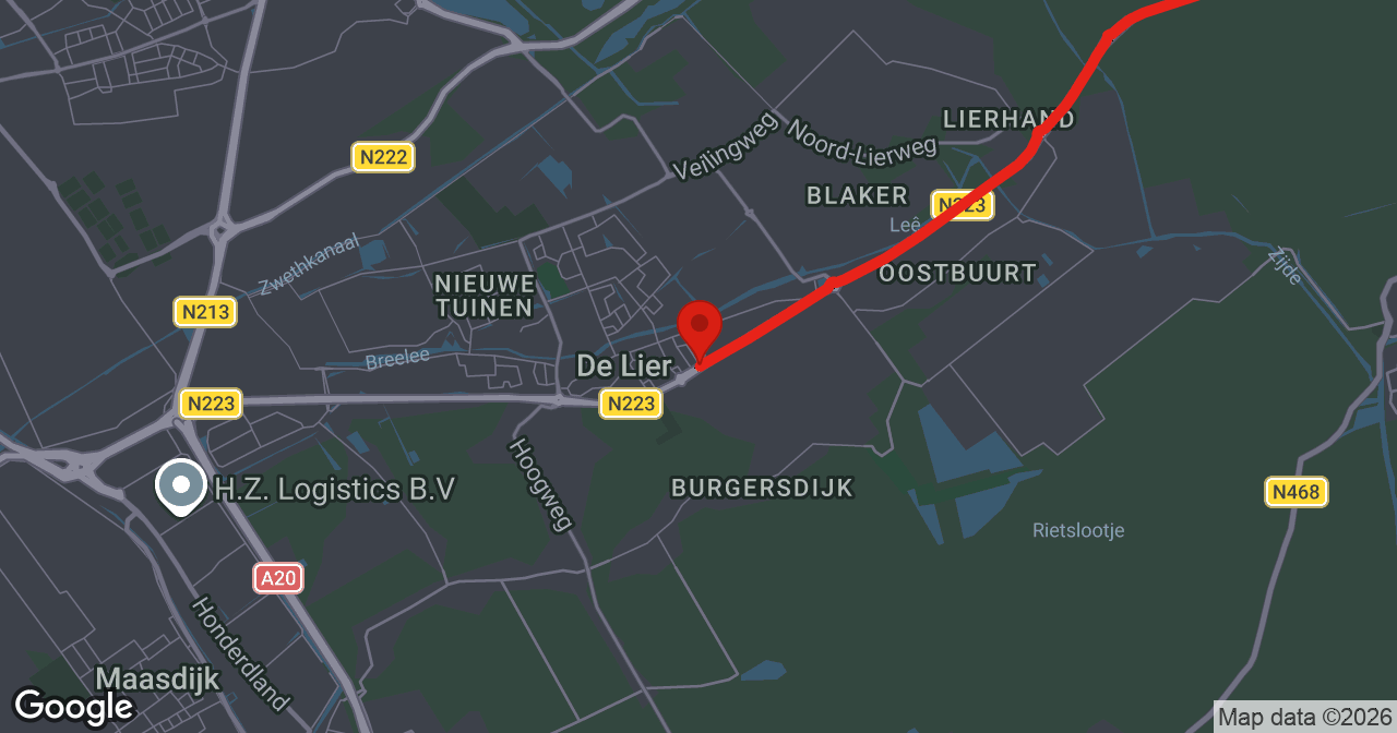 Kaart van de meldlocatie