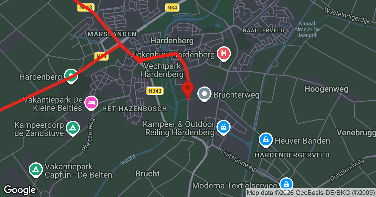 Kaart van de meldlocatie
