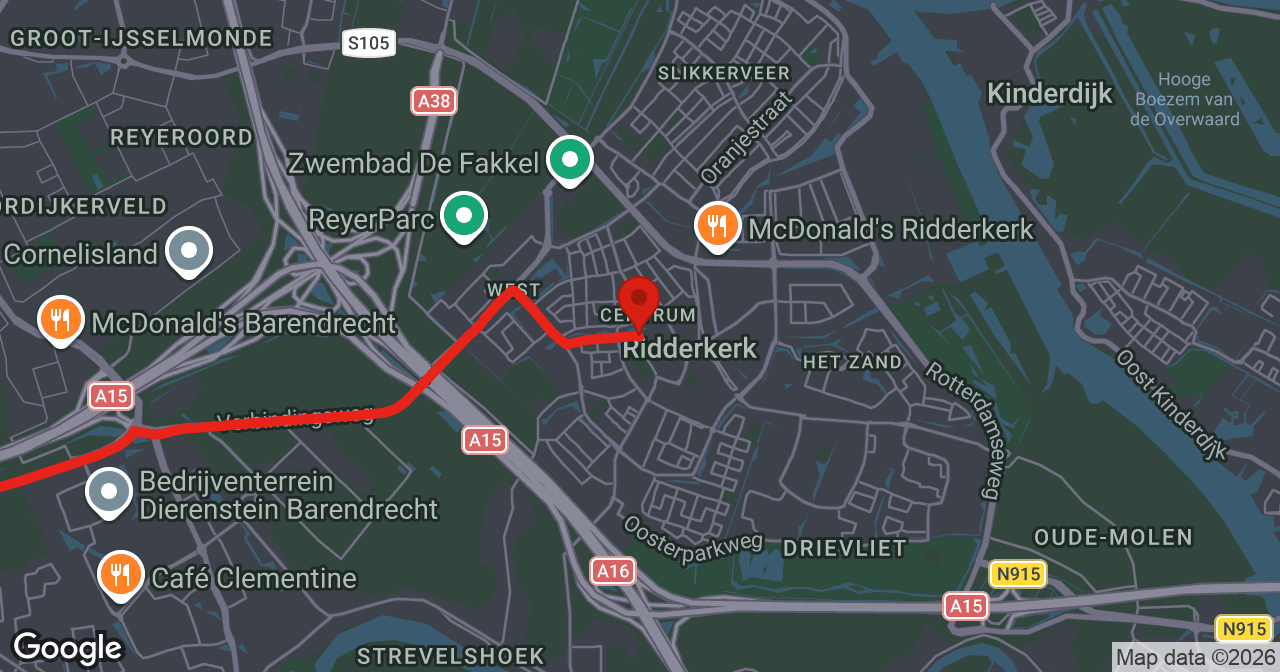 Kaart van de meldlocatie