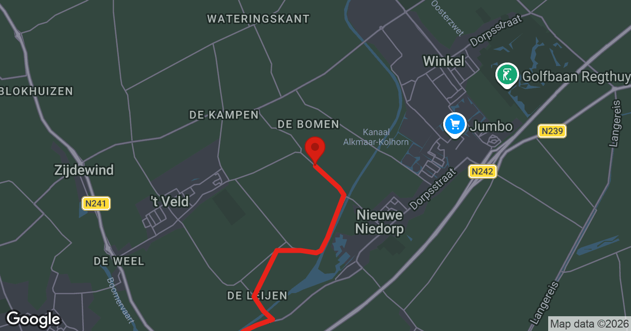 Kaart van de meldlocatie