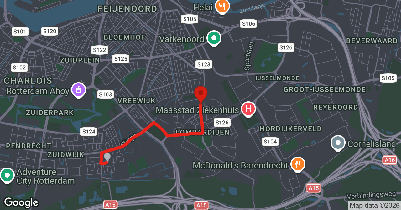 Kaart van de meldlocatie