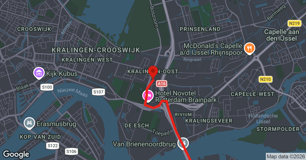 Kaart van de meldlocatie