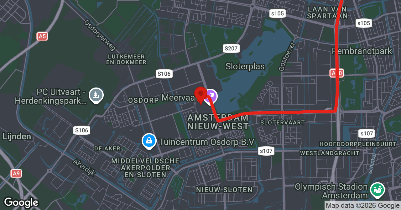 Kaart van de meldlocatie