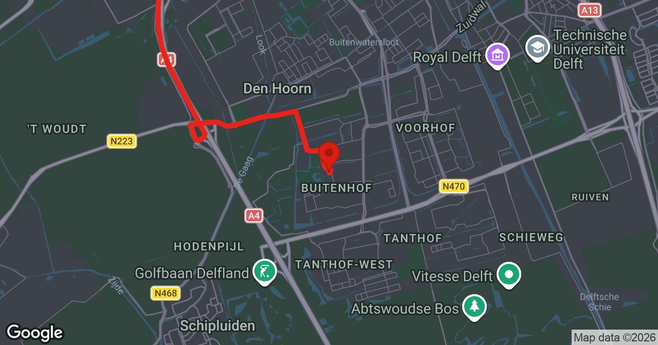 Kaart van de meldlocatie