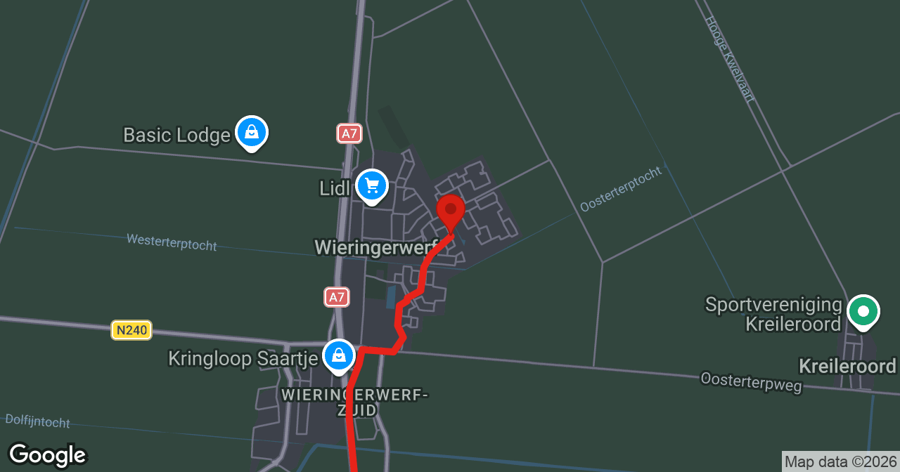 Kaart van de meldlocatie