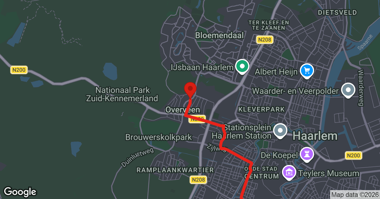 Kaart van de meldlocatie