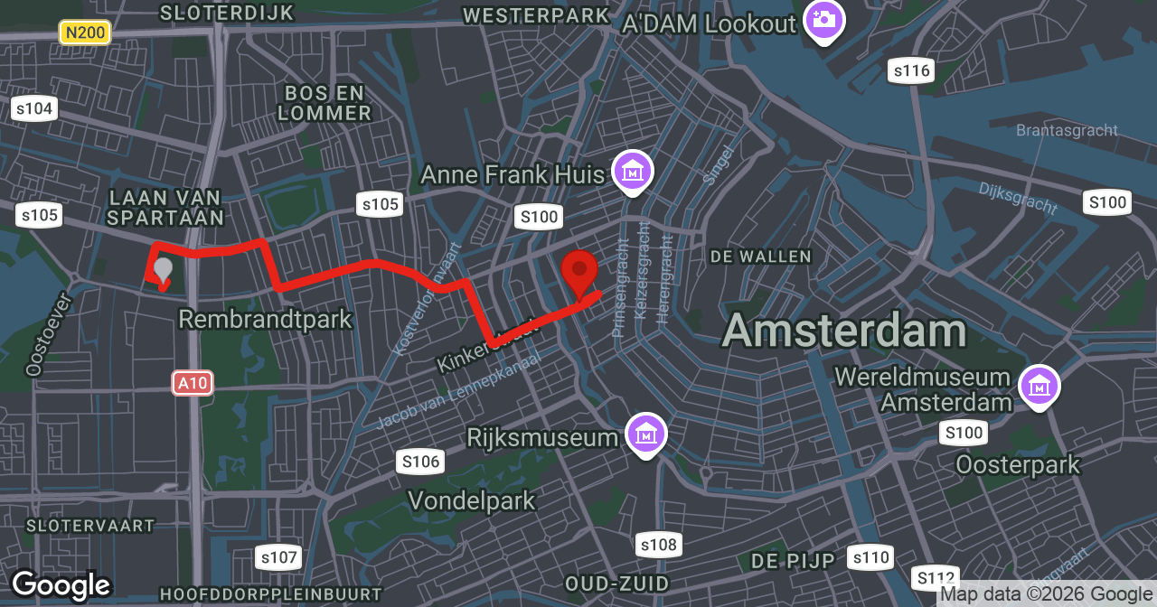 Kaart van de meldlocatie