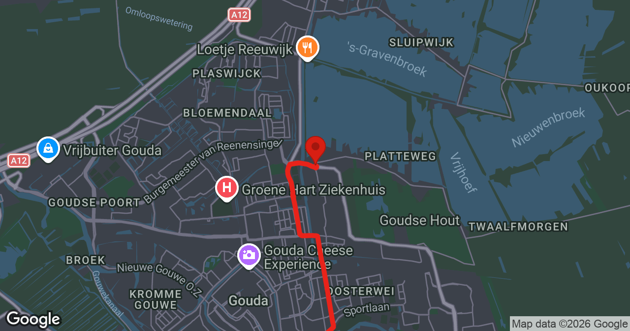 Kaart van de meldlocatie