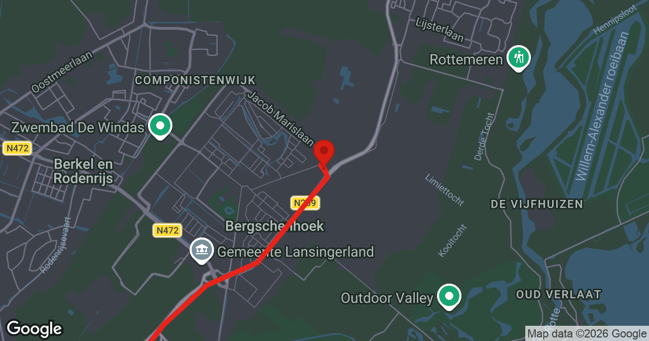 Kaart van de meldlocatie