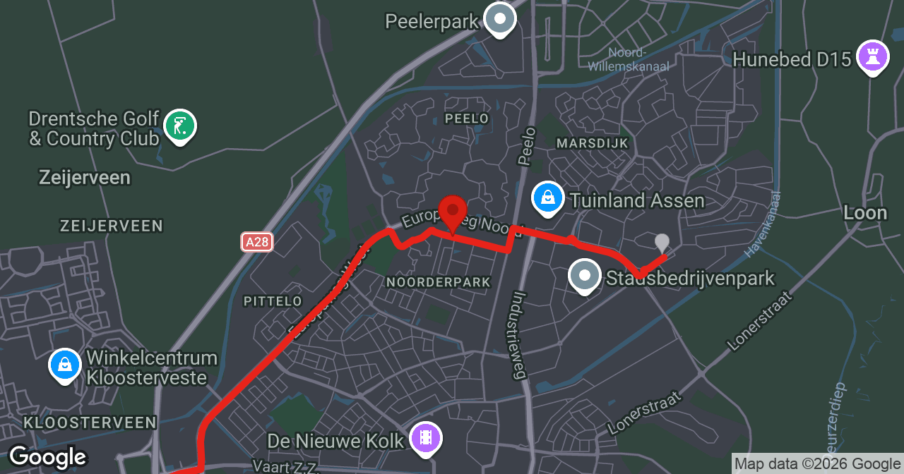 Kaart van de meldlocatie