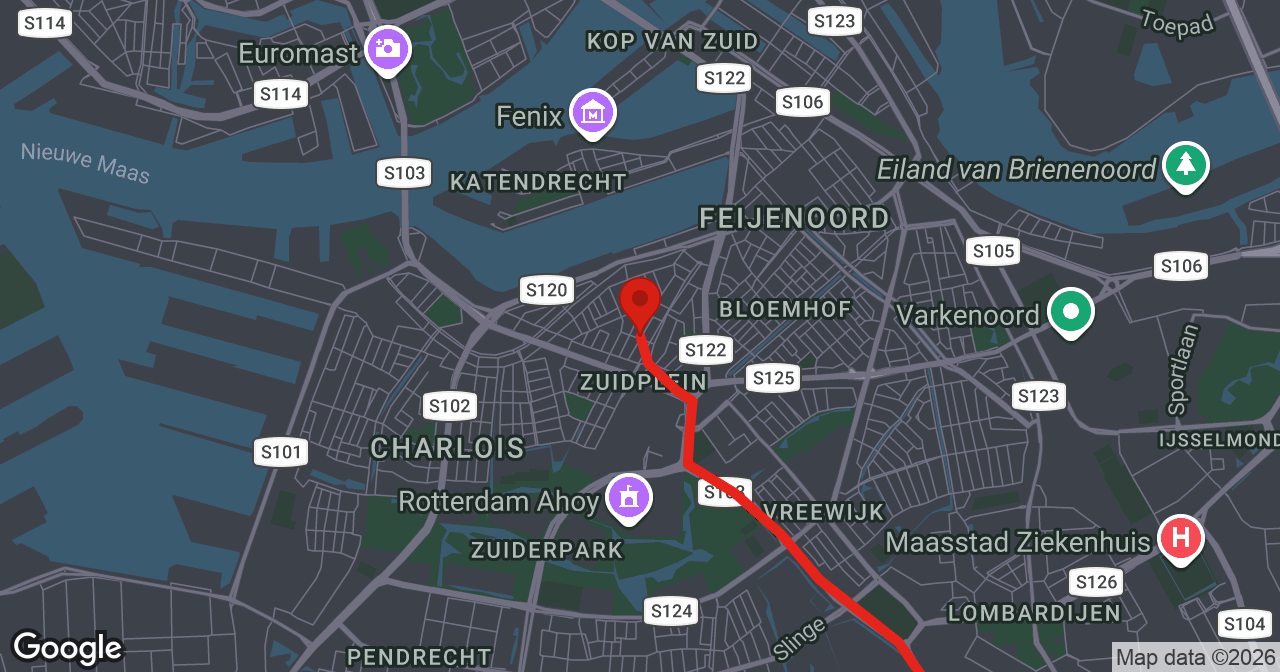 Kaart van de meldlocatie