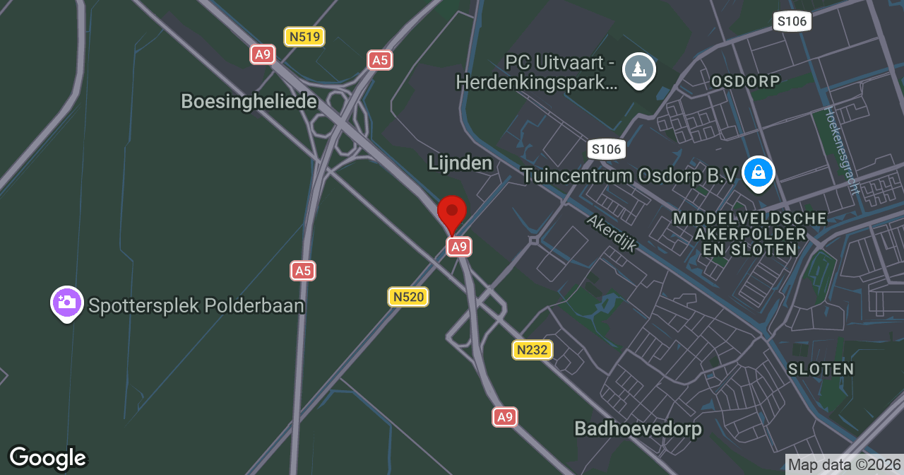 Kaart van de meldlocatie