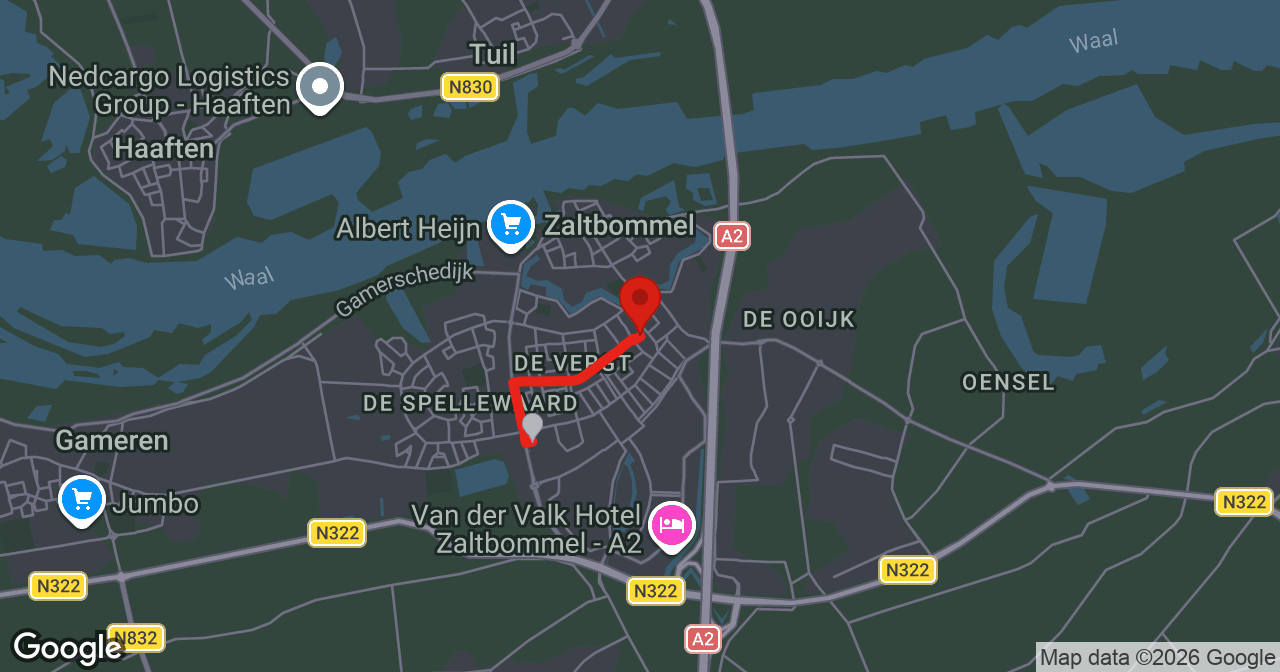 Kaart van de meldlocatie