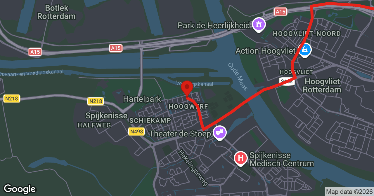 Kaart van de meldlocatie