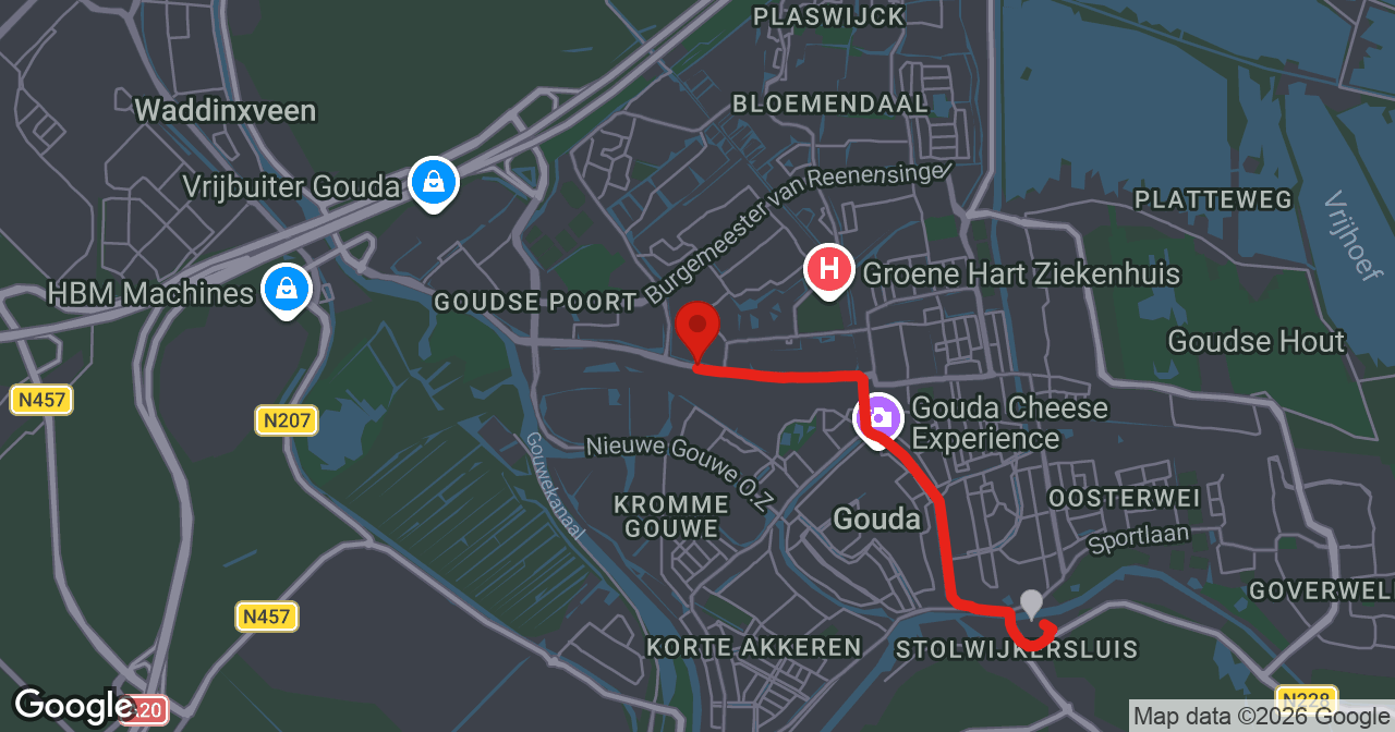 Kaart van de meldlocatie