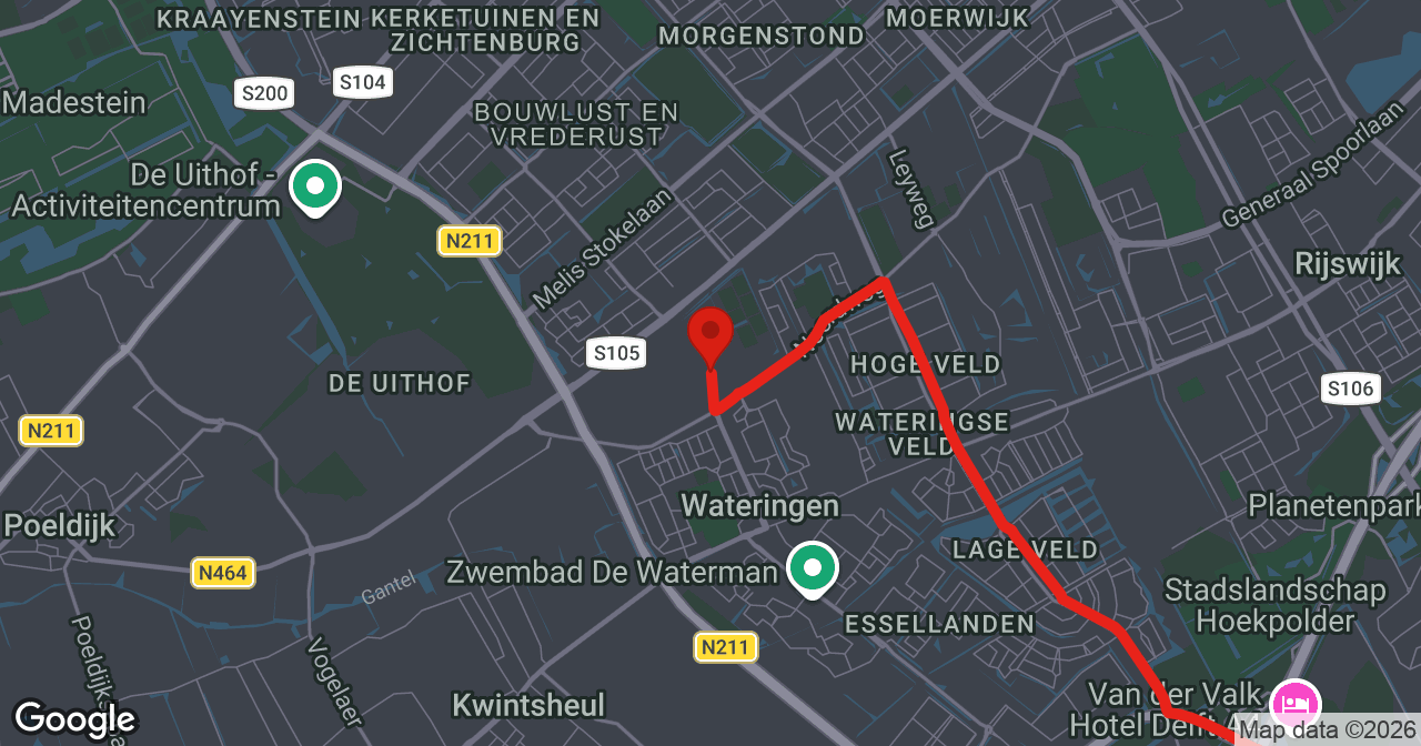 Kaart van de meldlocatie