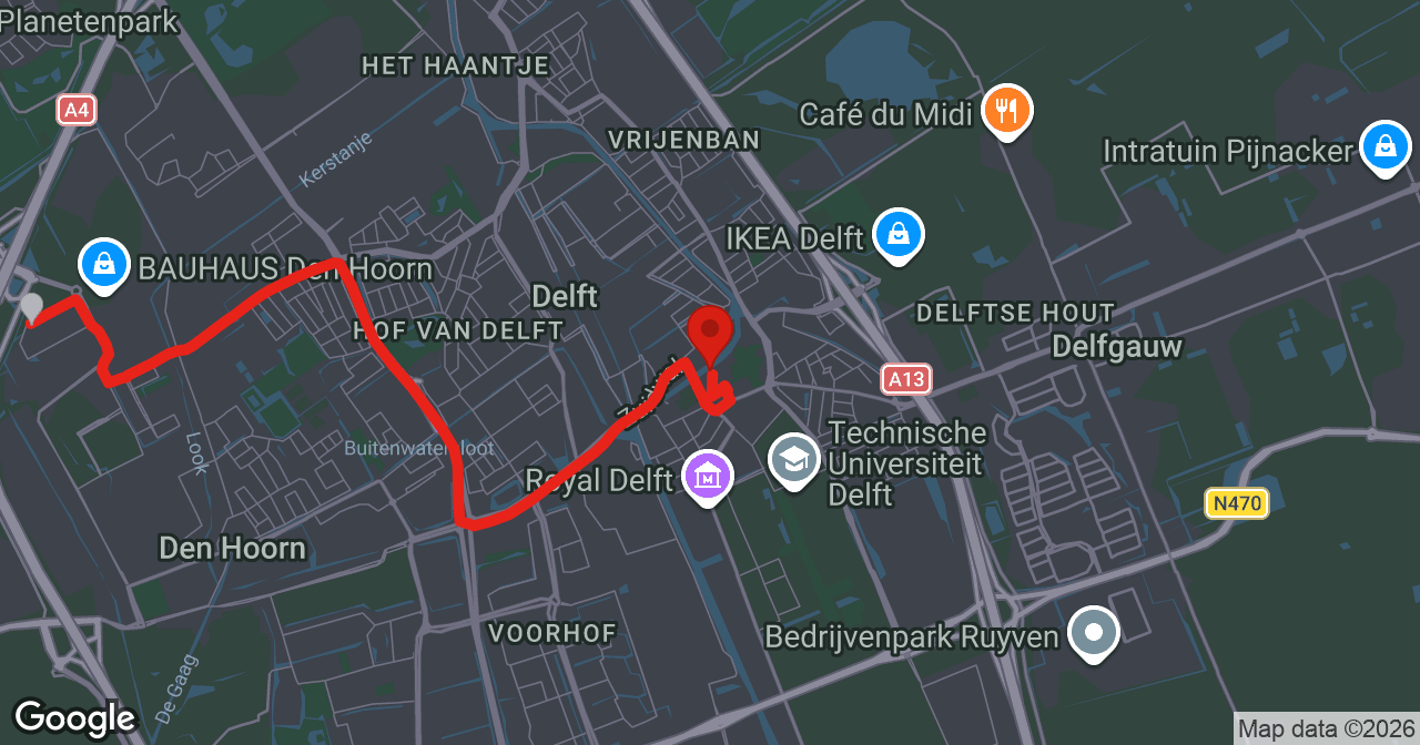 Kaart van de meldlocatie