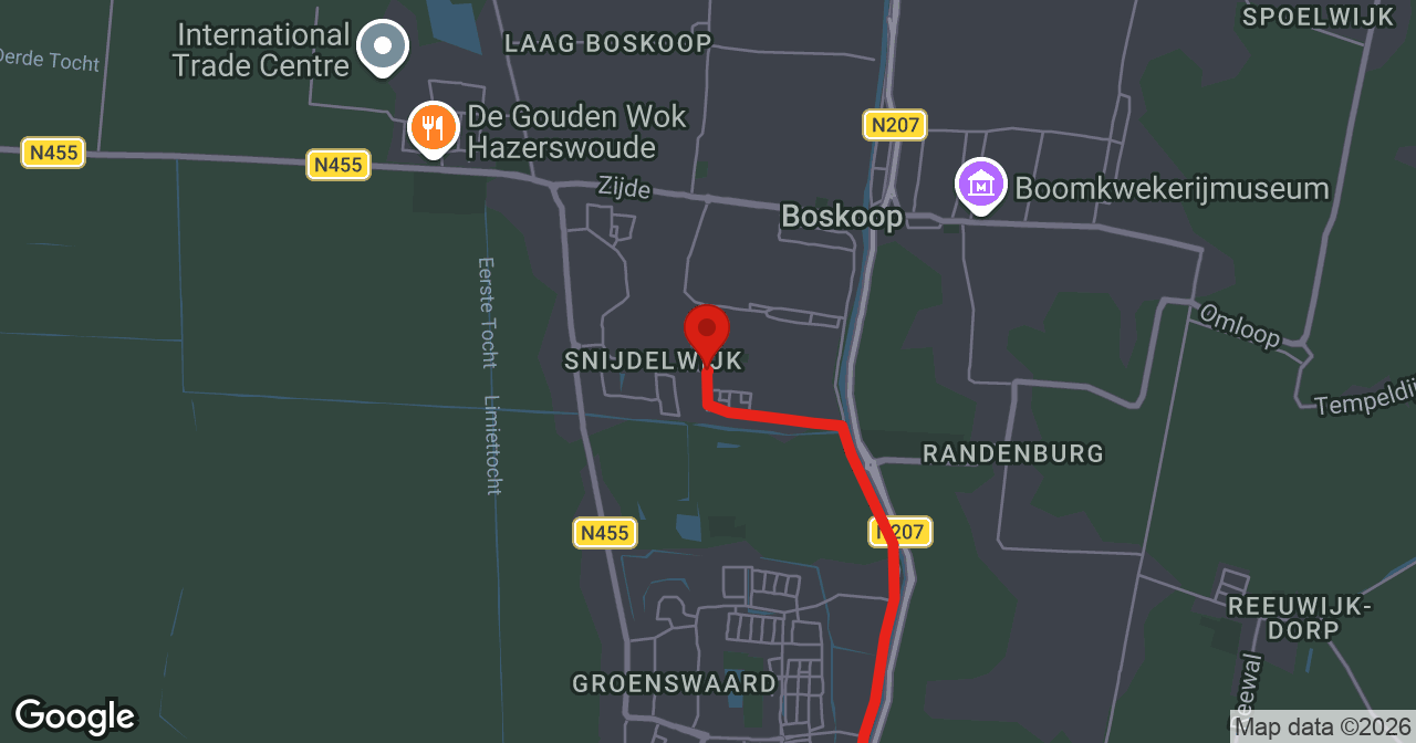 Kaart van de meldlocatie