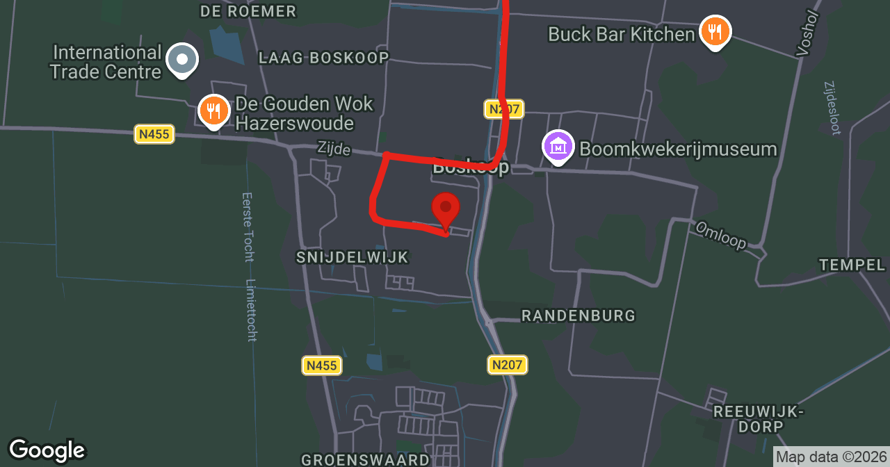 Kaart van de meldlocatie