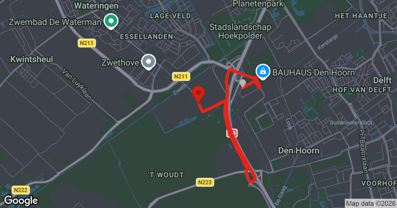 Kaart van de meldlocatie