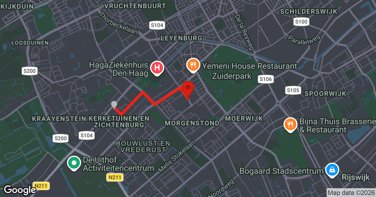 Kaart van de meldlocatie
