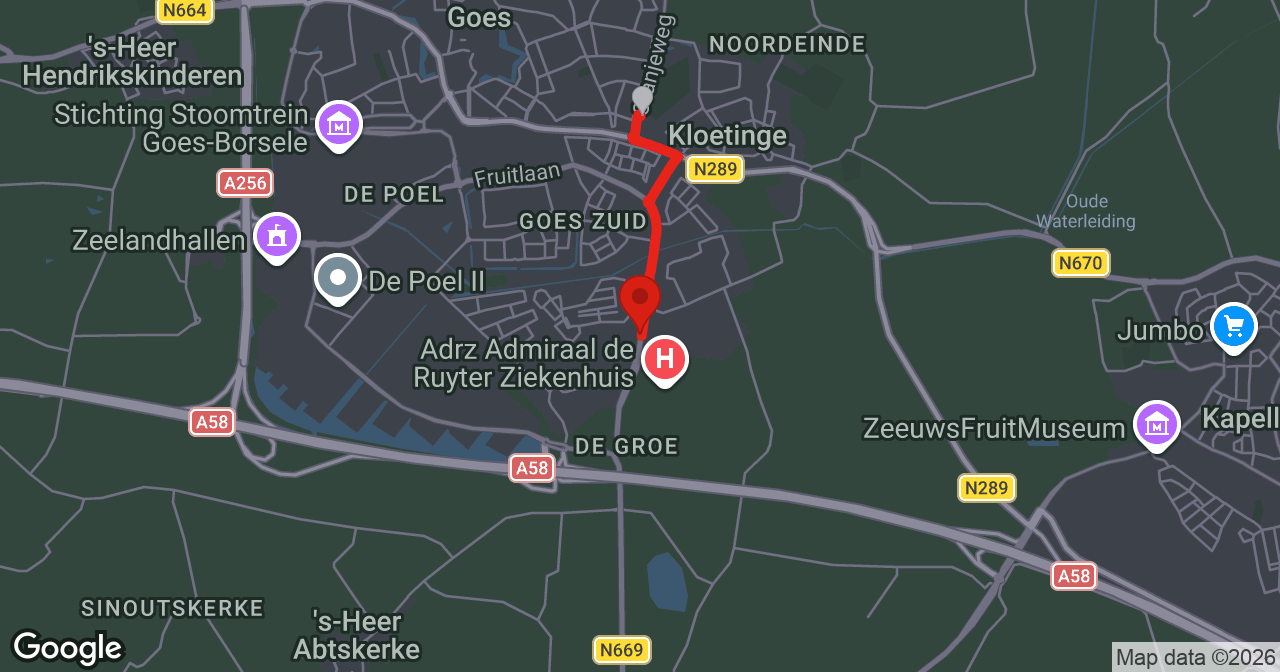 Kaart van de meldlocatie