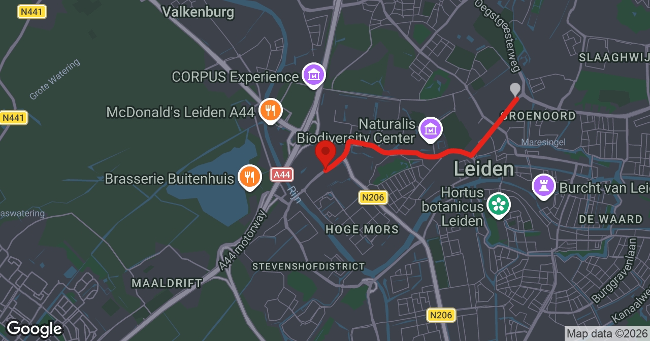 Kaart van de meldlocatie