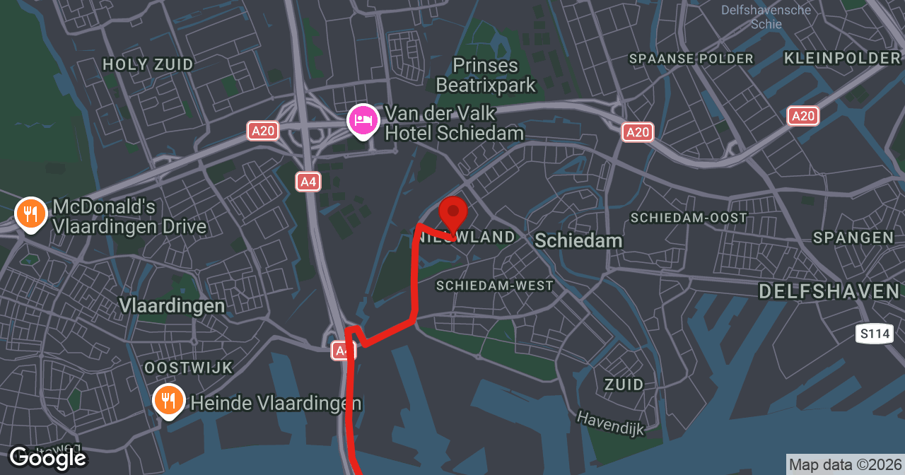 Kaart van de meldlocatie