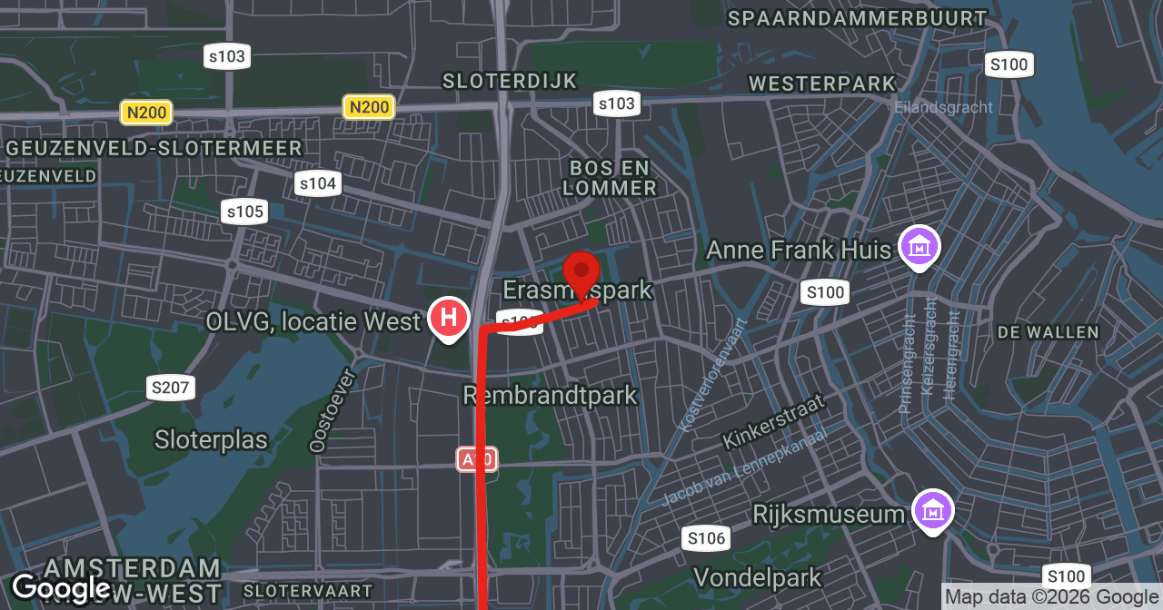 Kaart van de meldlocatie