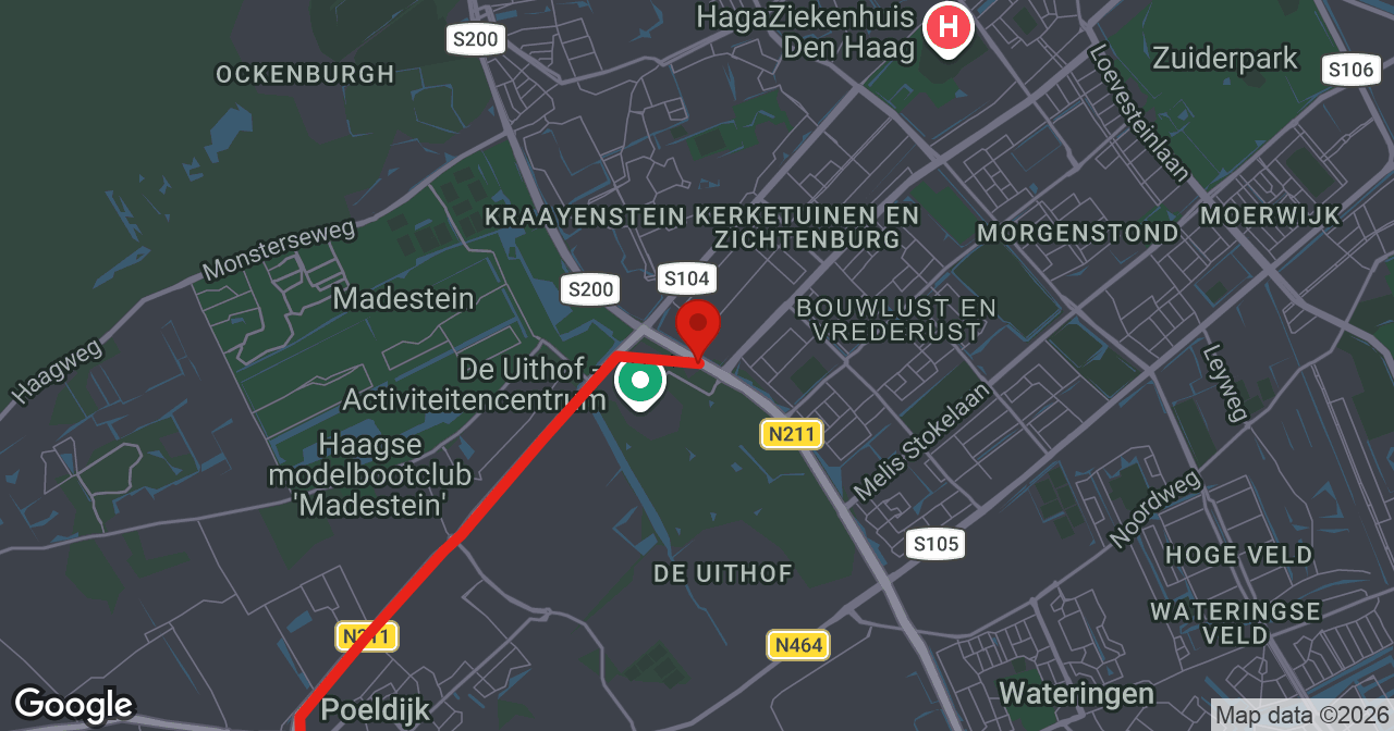 Kaart van de meldlocatie